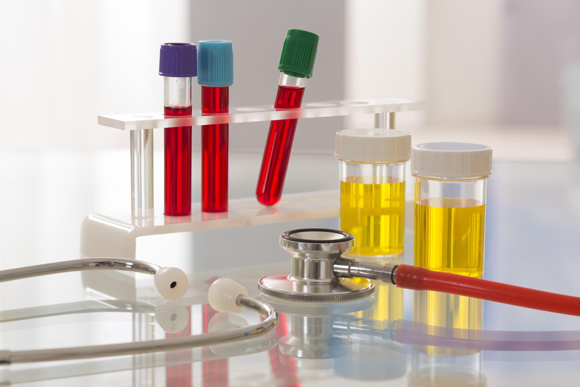 Blood and urine biomarker testing